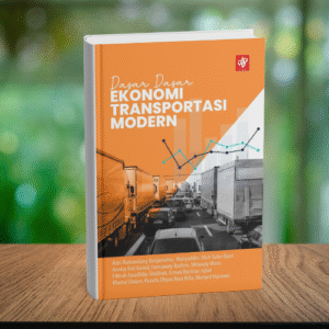 Mockup Cover Buku E-Book Dasar-Dasar Ekonomi Transportasi Modern
